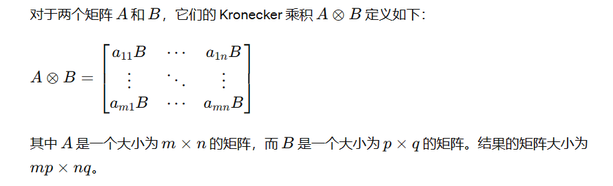 Kronecker product